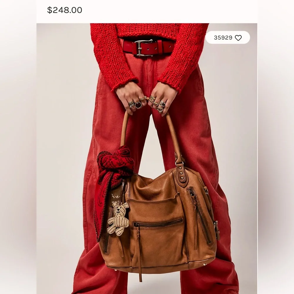 Free People Brown Shoulder Bag - Picture 1 of 5